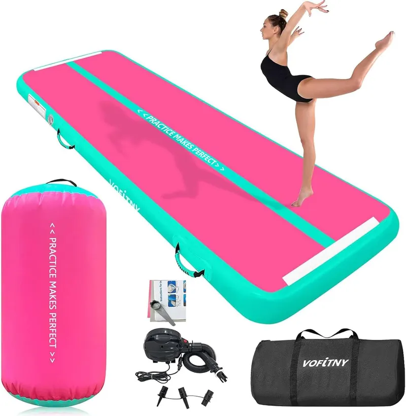 VOFiTNY Inflatable Gymnastics Air mat Tumbling Track